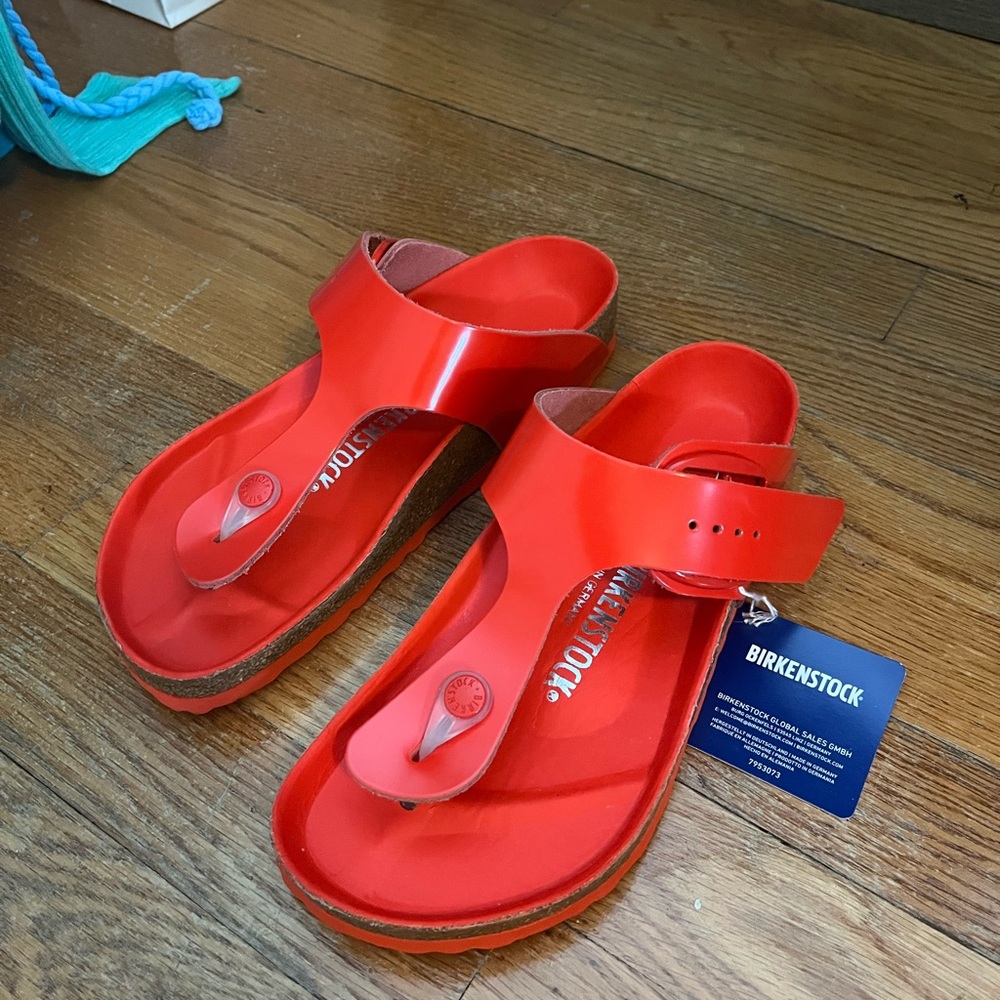 Birkenstock Bright Red Sandals
